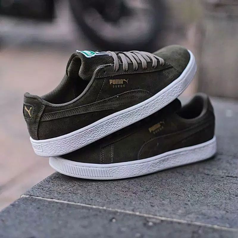 Puma Suede Olive Green (100% ORIGINAL