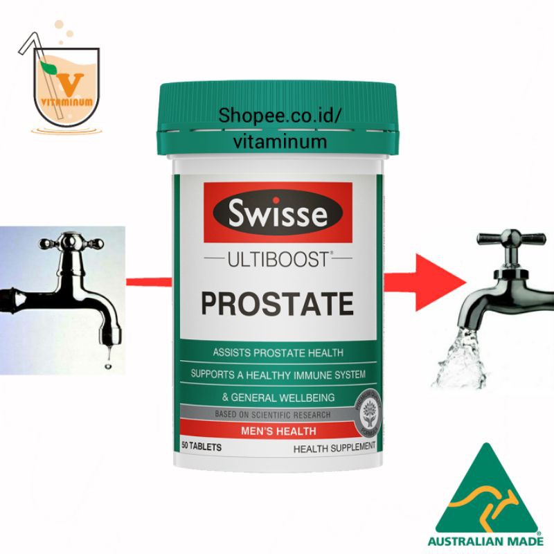 Swisse Prostate 50 Tablet. Gangguan Prostat. Swisse Ultiboost Prostate.