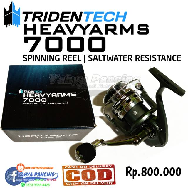 ( COD ) Reel TRIDENTECH HEAVYARMS 7000 11BB Power Handle
