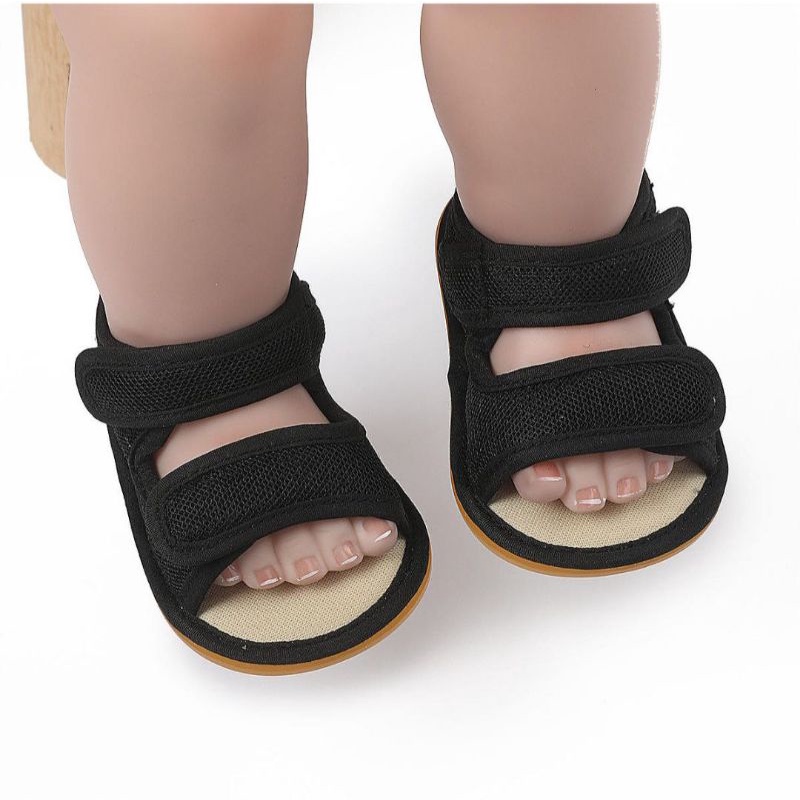 Sandal Bayi Laki Laki Perempuan Umur 0 6 12 14 Sendal Bayi Laki Laki Perempuan 1 Tahun Sepatu Sendal Bayi Laki Laki Perempuan Hitam HK006