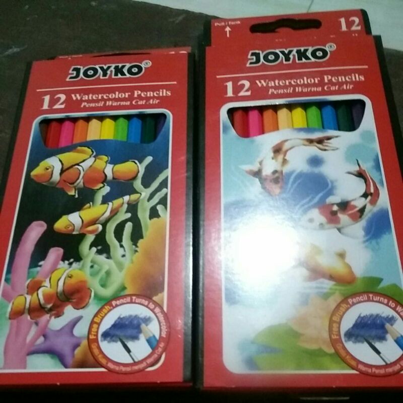 

pensil warna cat air 12's gratis kuas