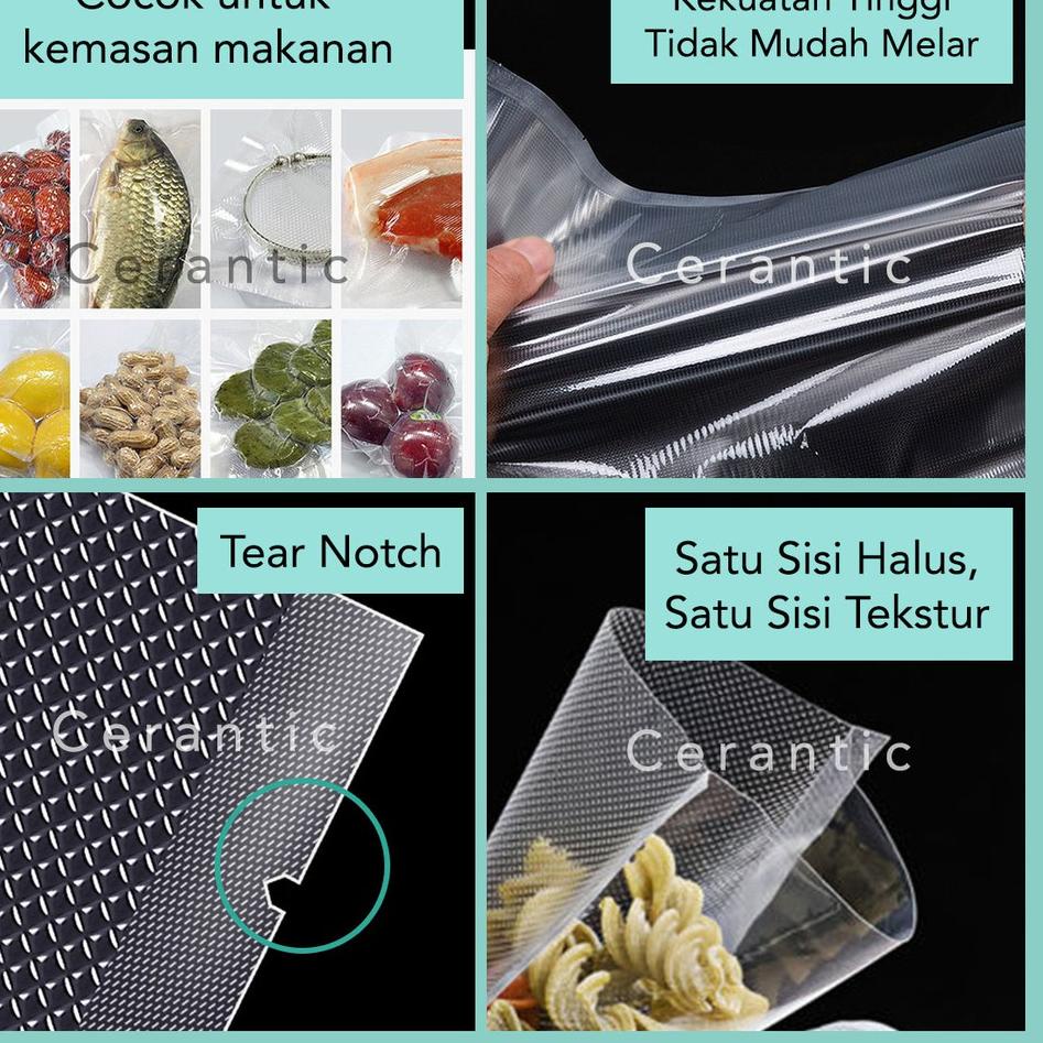 

M0J Plastik Vakum Embos 17 x 25 cm / Vacum Emboss / Vacuum Bag Embossed 17x25 isi 25❅ (Stock Banyak)Best seller ➝