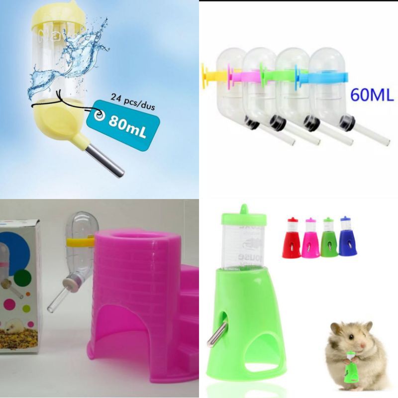 Botol minum hamster navo kelinci 80ml dispenser botol sweet castle