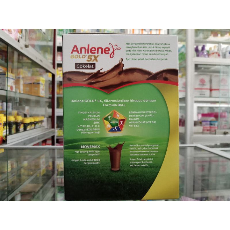 ANLENE GOLD 5X RASA COKELAT 240 G