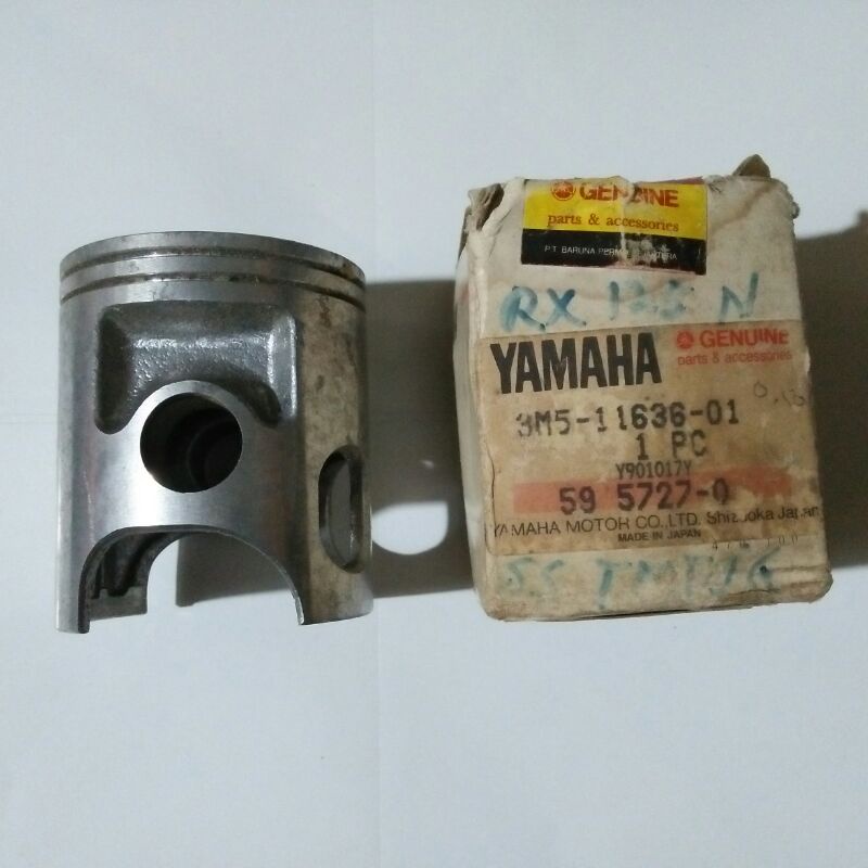 piston seker seher Yamaha RX125N RX125 New oversize 0.50 original kode part 3M5 11636 01 Made In Jap
