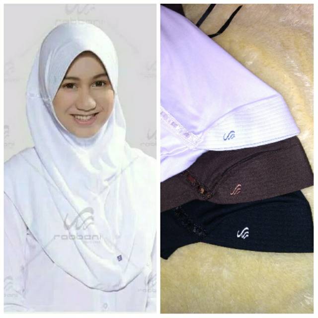 Jual JILBAB SEKOLAH ANAK SMP SMA KERUDUNG RABBANI AN INOVA SIZE M PUTIH