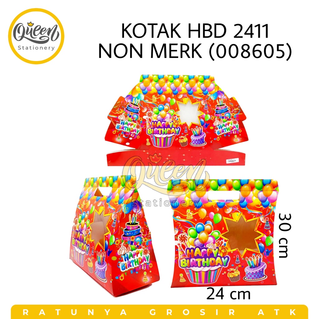 

1 PCS KOTAK HBD 2411 NON MERK / GIFT BOX / BUNGKUS KADO / KOTAK HADIAH (008605)