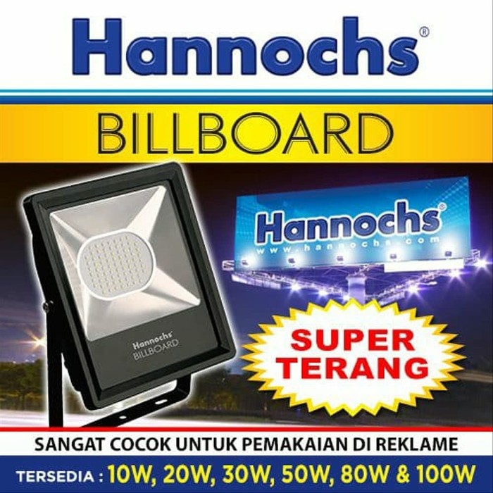 LAMPU SOROT LED BILLBOARD 20 WATT HANNOCHS - PUTIH