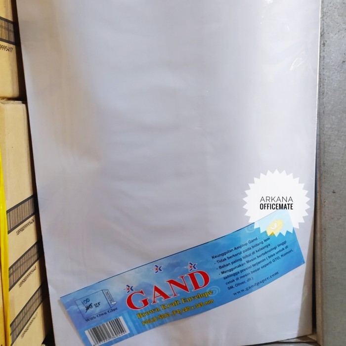 

Amplop Putih Folio Seal 100 Gsm