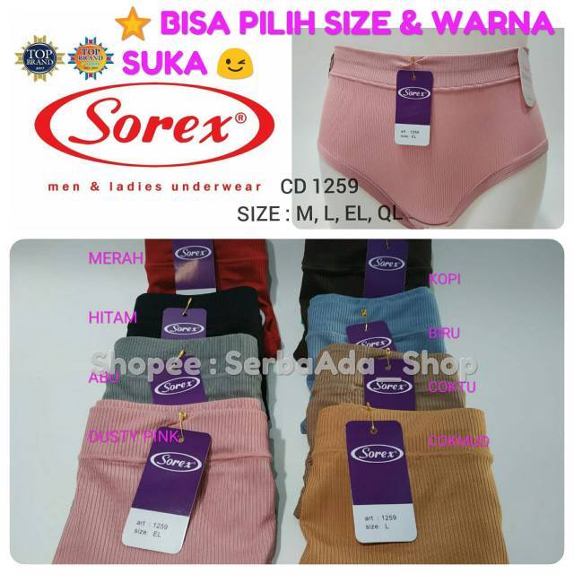 CD Sorex 1259 Super Stretch plisket Karet Lebar Size M - XXL