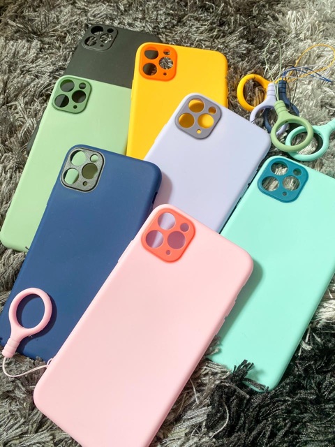 Case Iphone 6 Plus / Xs max /  11 Pro / 11 Pro Max Soft Case Warna Ring Candy