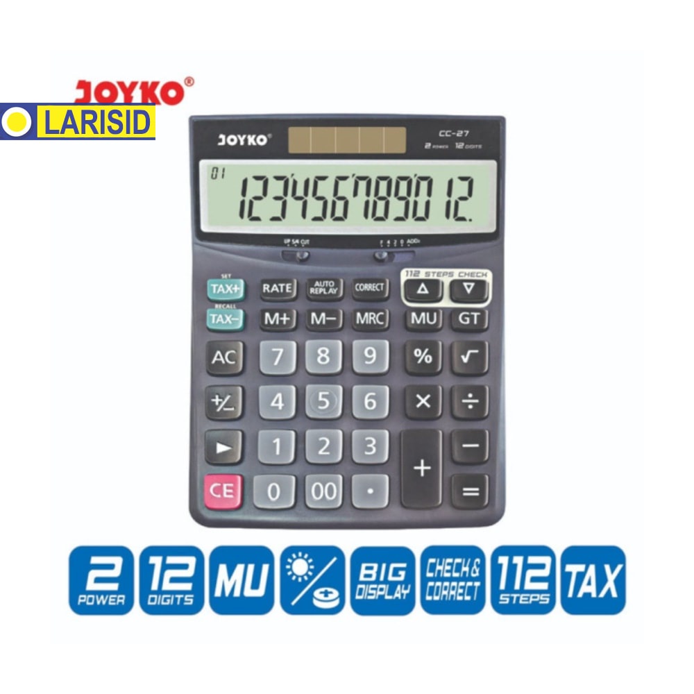 

KALKULATOR JOYKO CC-27 12 DIGITS CHECK CORRECT