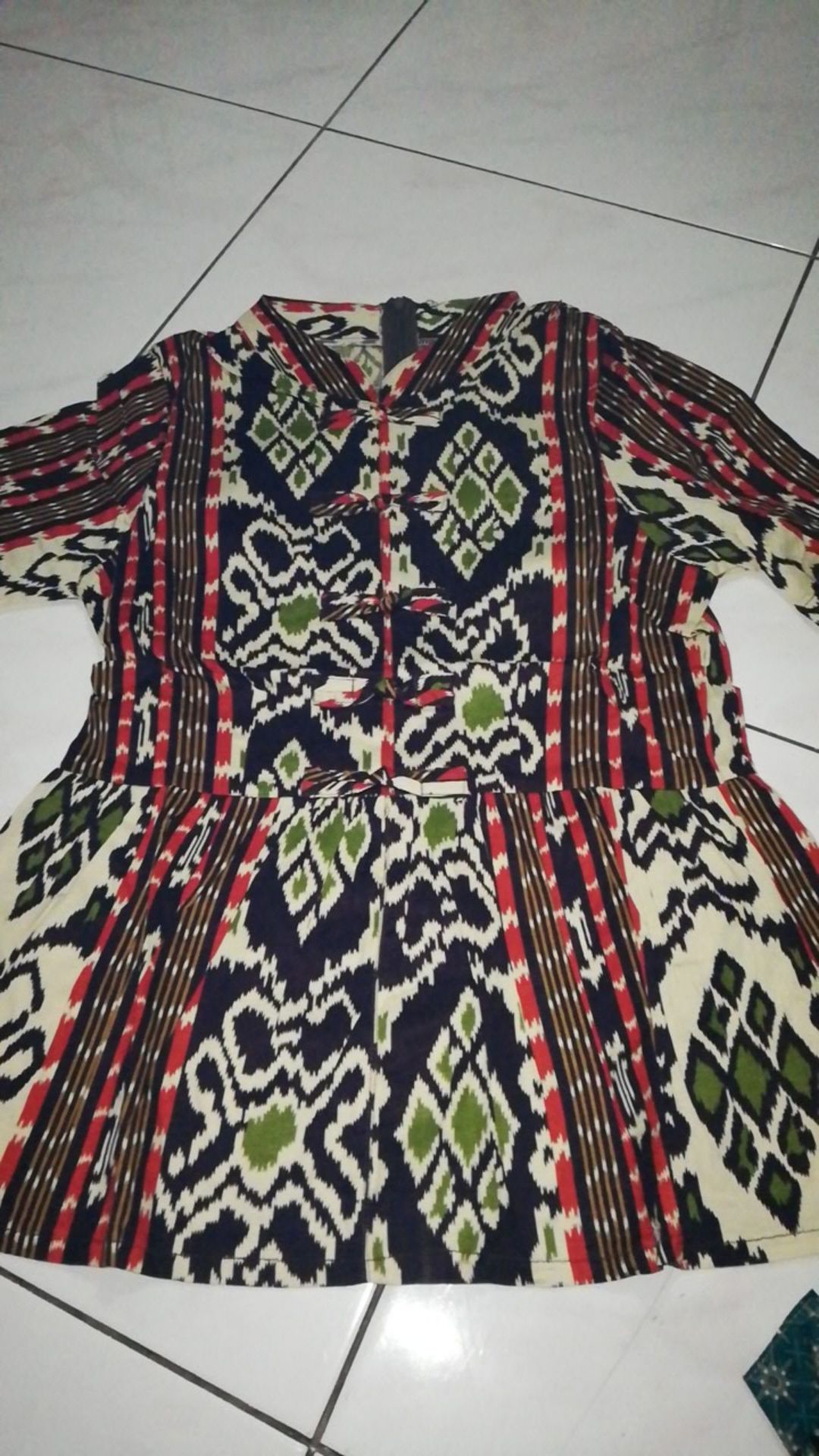 Jw2- Atasan Batik Wanita Lengan Pendek Murah Dan Terbaru Motif Batik Etnik Bahan Katun Strecth Asli
