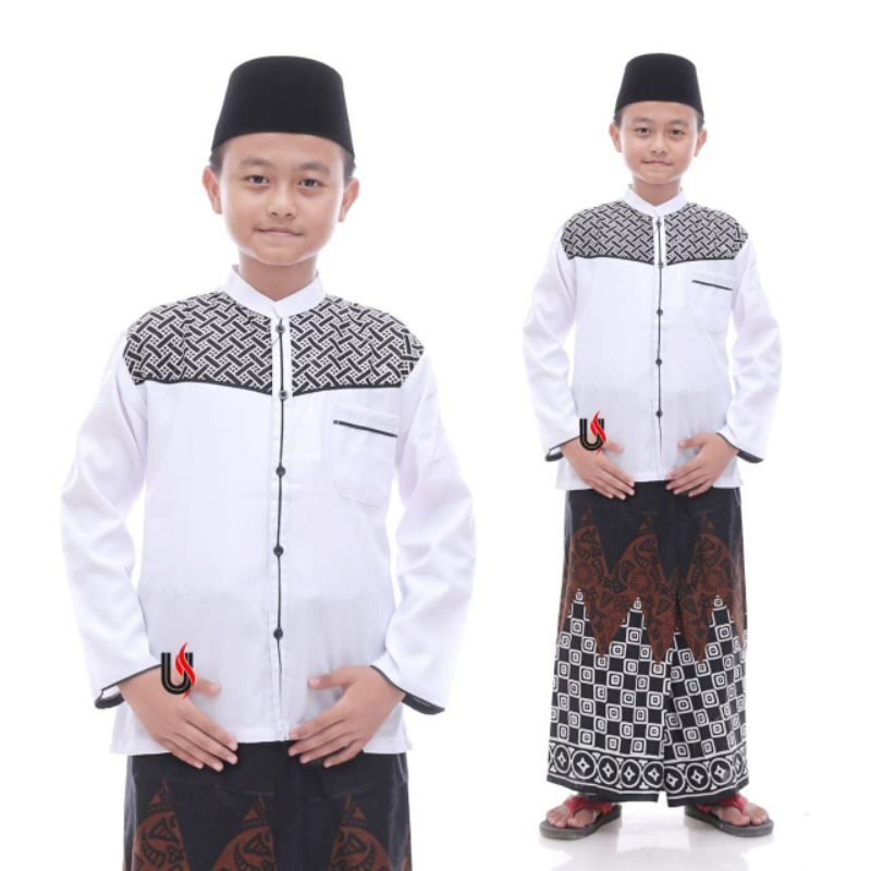 Koko anak | baju anak | kemeja anak | Koko sunat | Koko kelas 6-8 | Koko anak usia 11-13 tahun putih