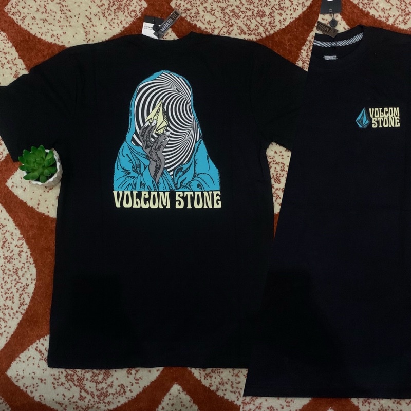 Kaos volcom mirror sample back logo