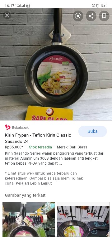 Frypan 18cm Sasando Kirin / Frypan Kirin / Wajan Teflon / Wajan Anti Legket Kirin