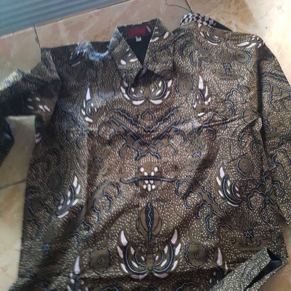 Dzulkarnaen Kemeja Batik Pria Full Furing Bahan Katun Sragenan