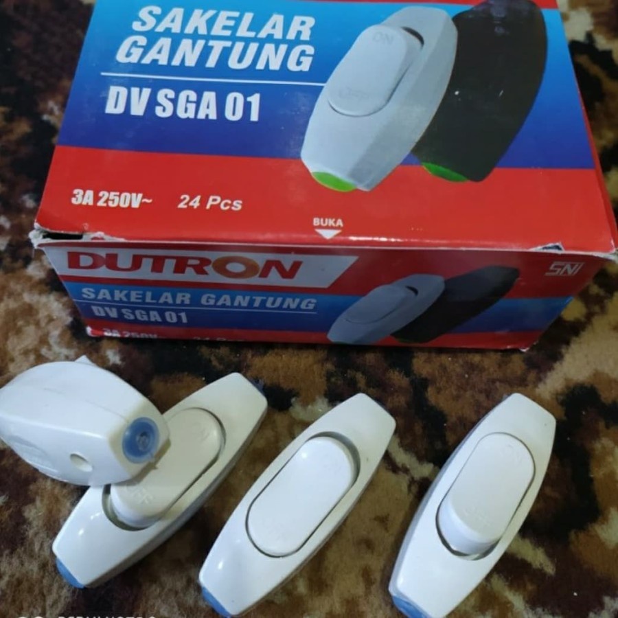 SGA01 - Saklar Lampu Gantung On Off DUTRON Saklar Switch