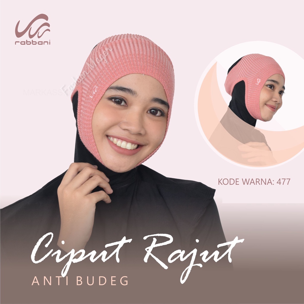 RABBANI (NK) CIPUT RAJUT ANTI BUDEG - hijab instant rabbani - kerudung rabbani - bergo rabbani - ker