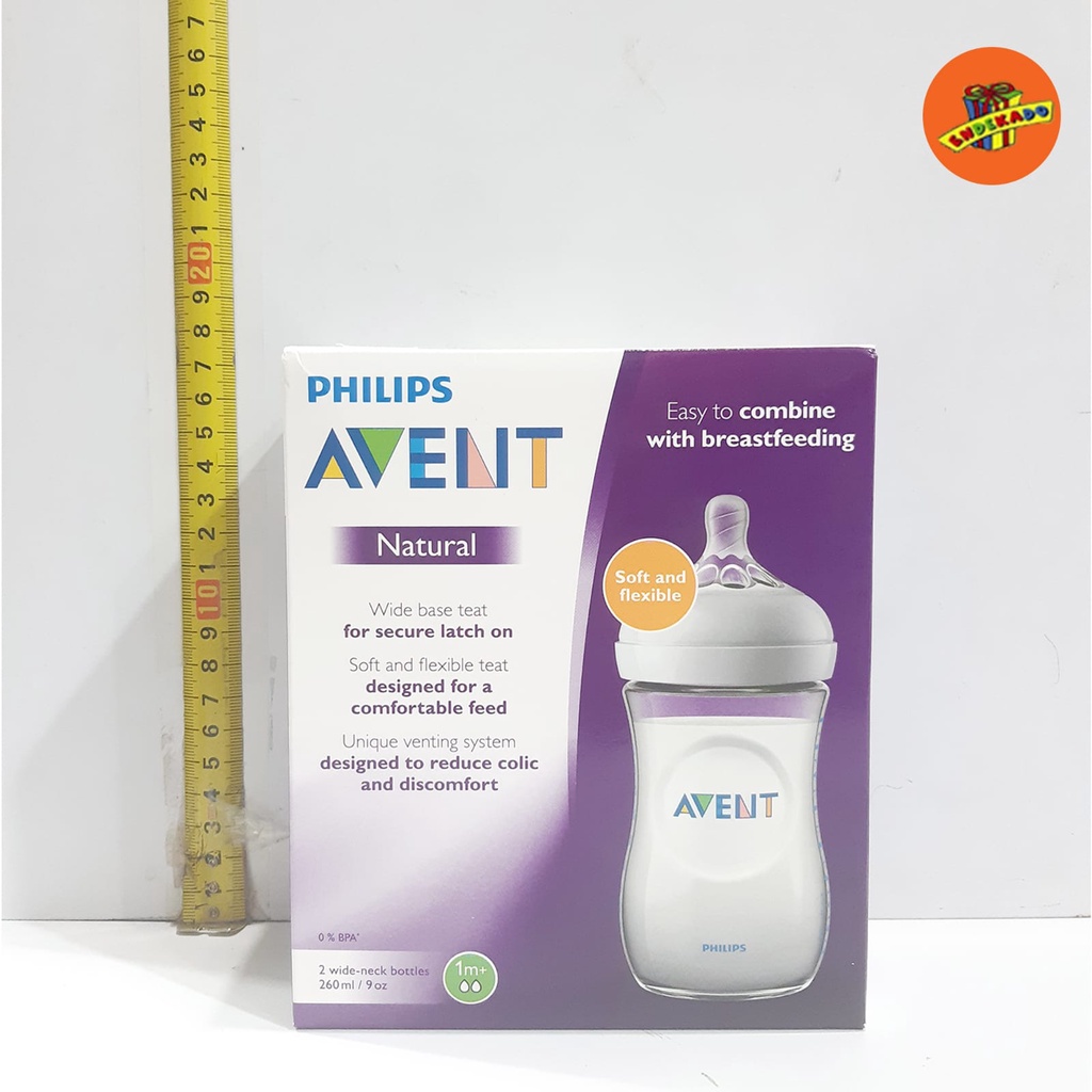 PHILIPS AVENT BOTOL SUSU PP NATURAL BENING 260ml