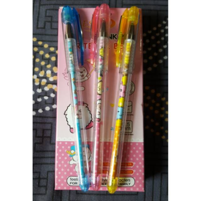 

Pen gel /pulpen tinta gel tinta hitam ES-633-1