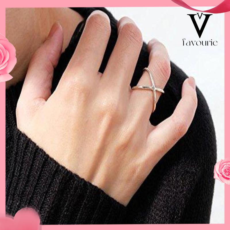 [COD]Cincin berongga perempuan lintas tiga dimensi surround joint jari telunjuk cincin ekor-FA