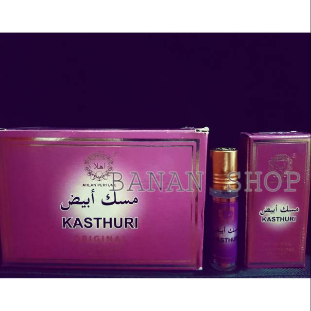 PARFUME AHLAN KASTHURI / MISK PUTIH 8ml