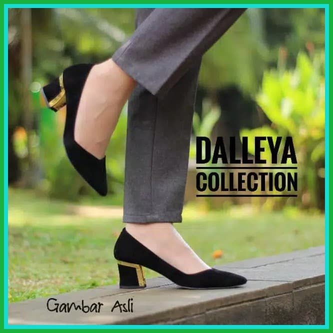 Sepatu Wanita Hak Tinggi Casual Heels Terbaru Murah - Merah, 40