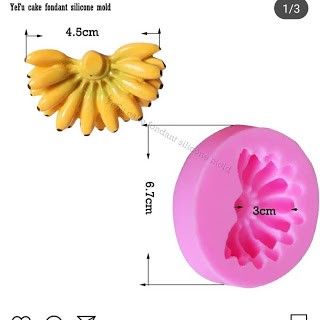 Cetakan Silikon Puding Coklat Pisang