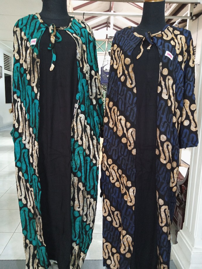 Sukaini Batik Cap Cardigan Gamis Busui