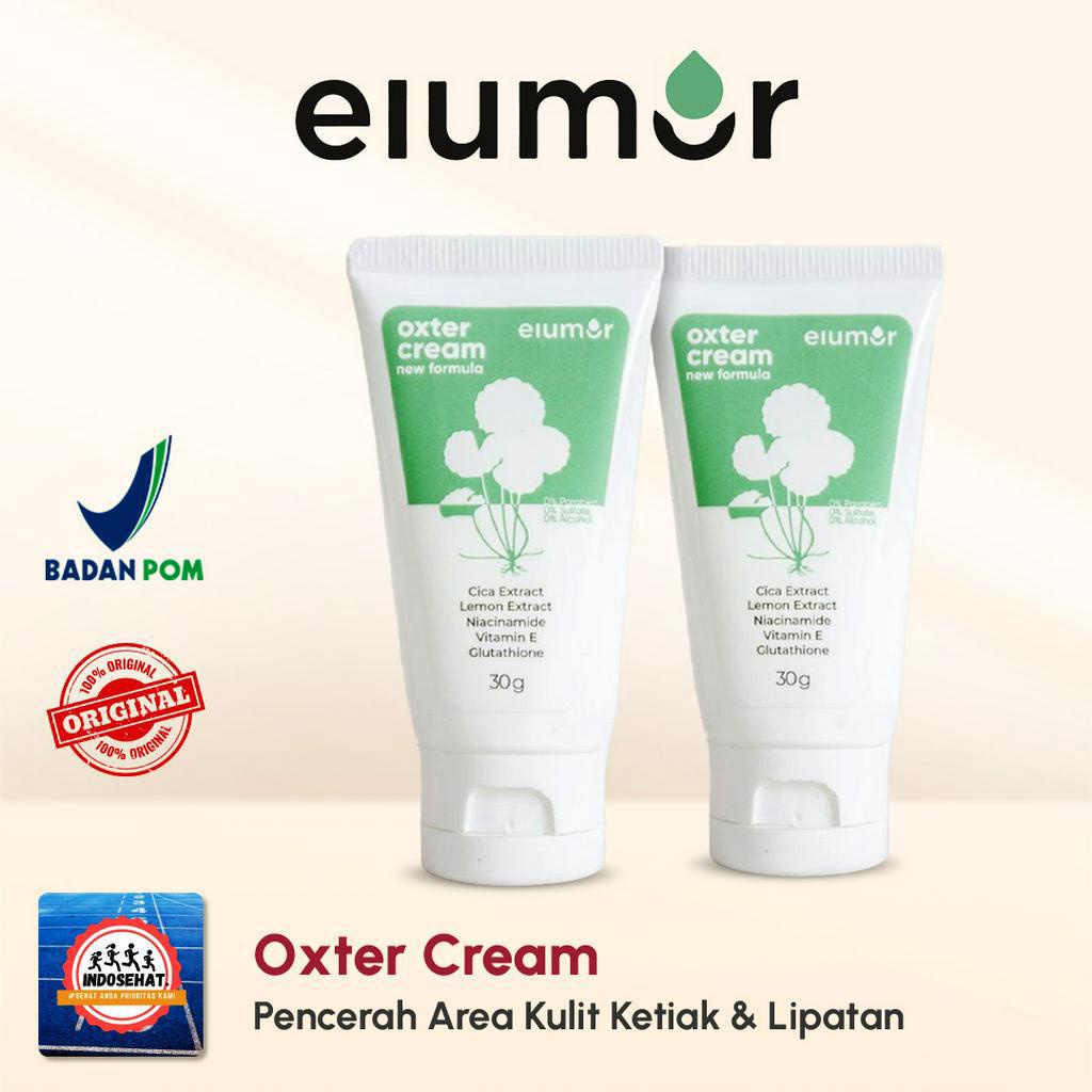 ELUMOR Oxter Gel Deodorant - Deodoran Gel Pemutih Pencerah Pelembab Siku Lipatan Ketiak Selangkangan