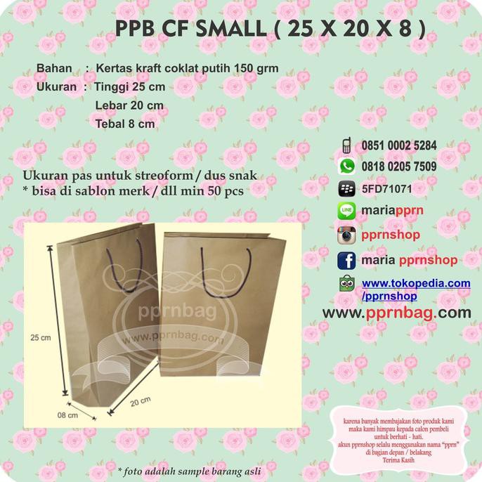 

Ppb Cf Small / Tas Kertas / Paperbag / Goodybag / Souvenir
