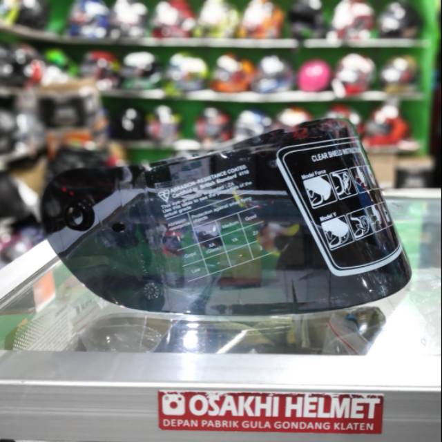 Visor Flat SMOKE KBC VK VR V Euro Sircon | Kaca Embos 4