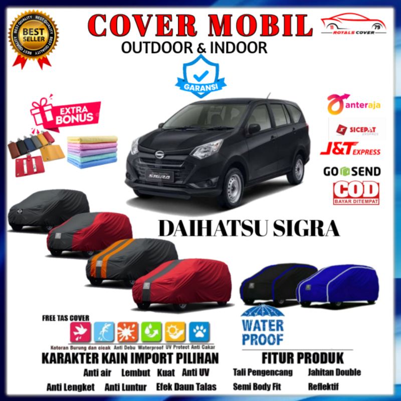 Body Cover Sarung Mobil Daihatsu Sigra Selimut Mantel Tutup Penutup Jas Outdoor Anti Air Waterproof