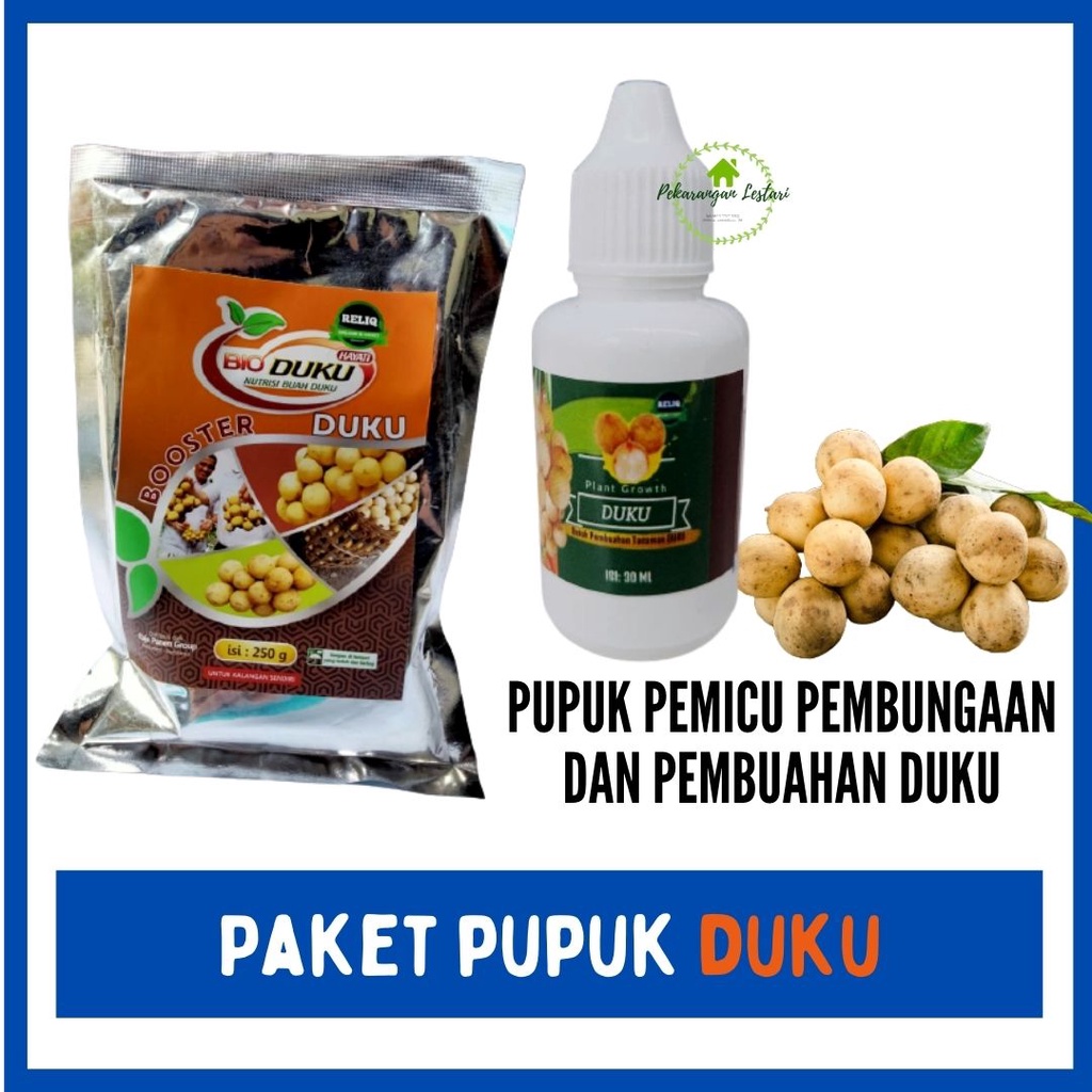 Paket Pupuk Booster Hayati Buah Duku Merah Plus Hormon Tumbuh, Pupuk Pemacu Akar Duku