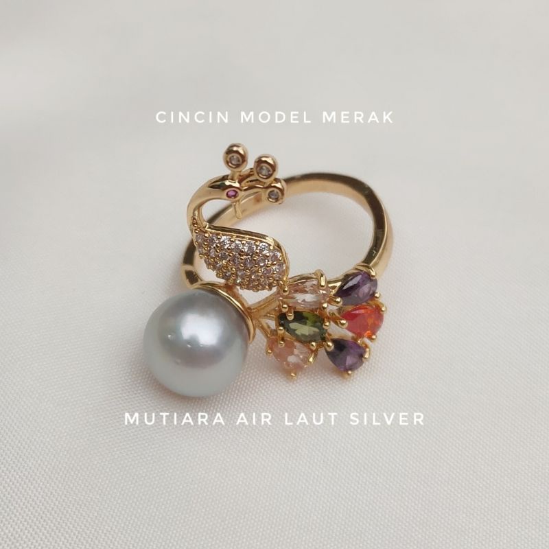 cincin mutiara laut / cincin mutiara air laut asli / mutiara air laut asli / aksesoris