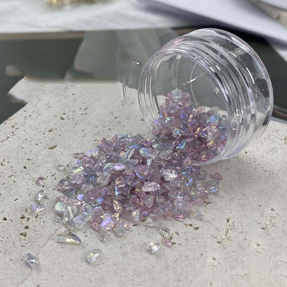 Mxbeauty Hiasan Nail Art Super Glitter Shiny Nail Tips Manikur Aksesoris Warna Campur Perhiasan Kuku AB Rhinestones