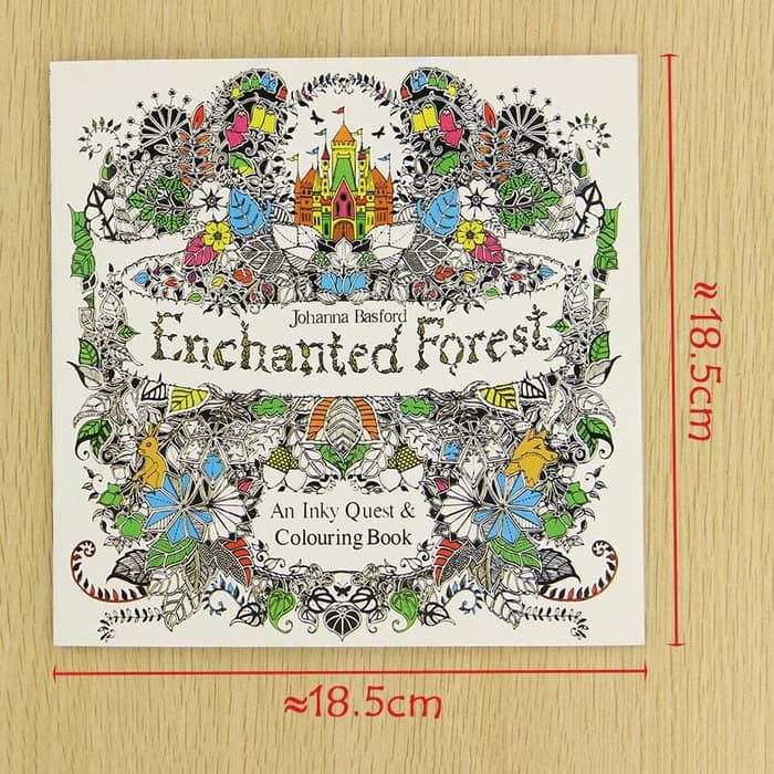 English Edition Coloring Book - ENCHANTED FOREST (24pages)