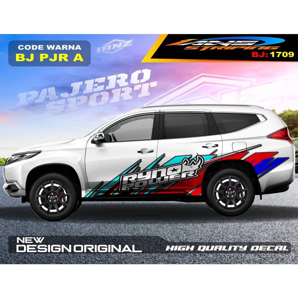 STICKER MOBIL FORTUNER / STIKER MOBIL GRAND LIVINA / VARIASI STIKER PAJERO / STIKER MOBIL