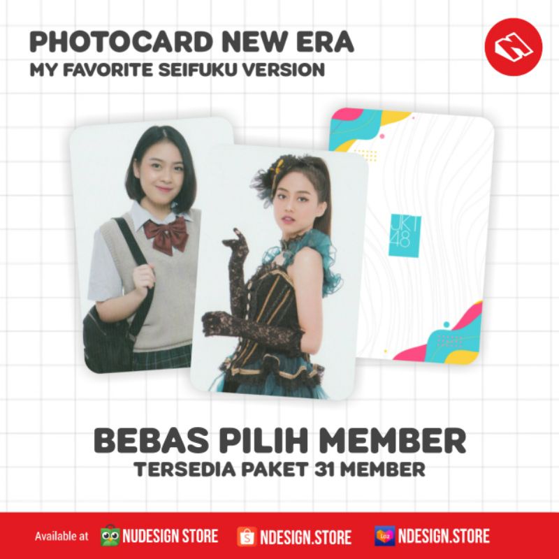 NUDESIGN - PHOTOCARD JKT48 MY FAVORITE SEIFUKU VERSION