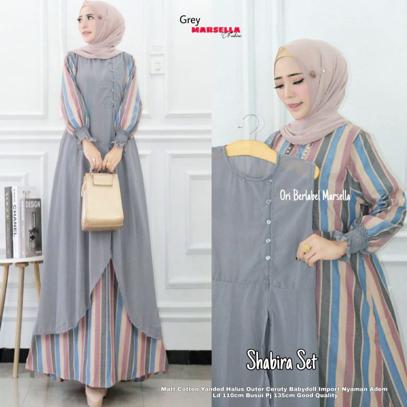 SHABIRA SET ORIGINAL PRODUK BY MARSELLA