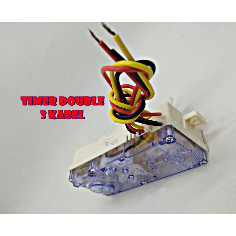 TIMER DOUBLE 3 KABEL 2 KNOP MESIN CUCI LG / TIMER WASH 3 KABEL DOUBLE MESIN CUCI LG