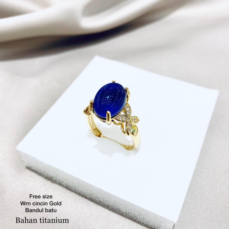 CINCIN BATU/CINCIN BATU BIRU/RING STONE/CINCIN TITANIUM