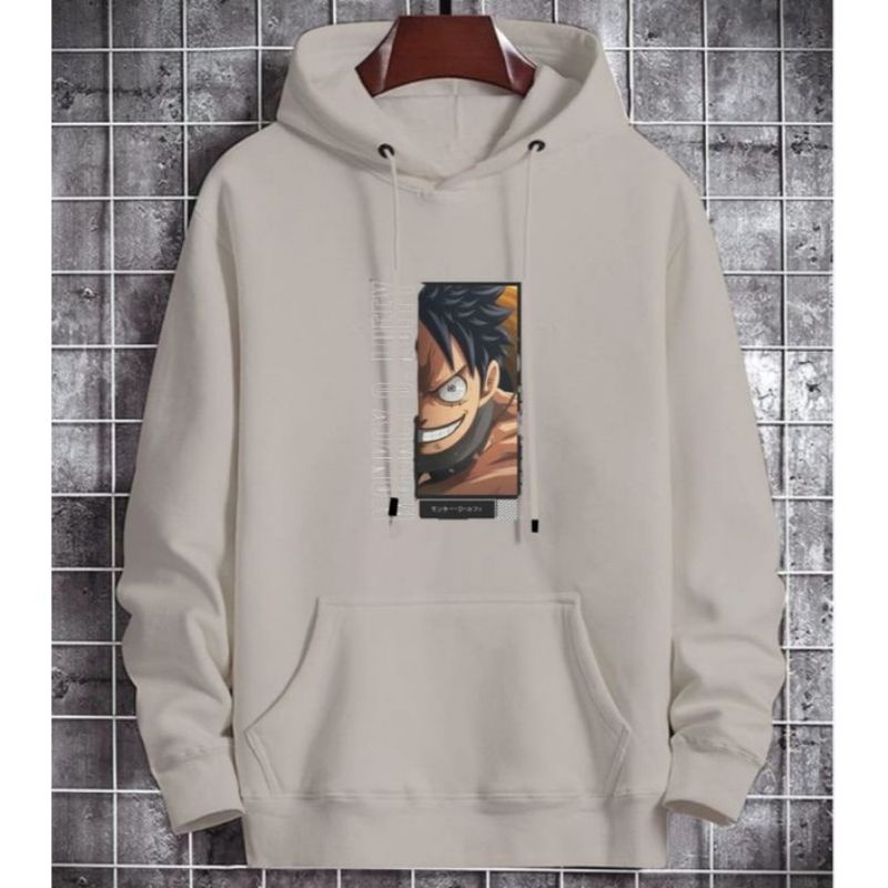 Sweater hoodie MONKEY D. LUFFY pria wanita termurah kualitas distro