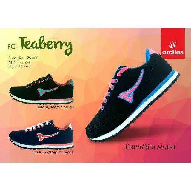 OBRAL ARDILES TEABERRY SIZE 37-40 SEPATU SNEAKERS SEPATU CEWEK SNEAKER SEPATU CEWE SEPATU PEREMPUAN