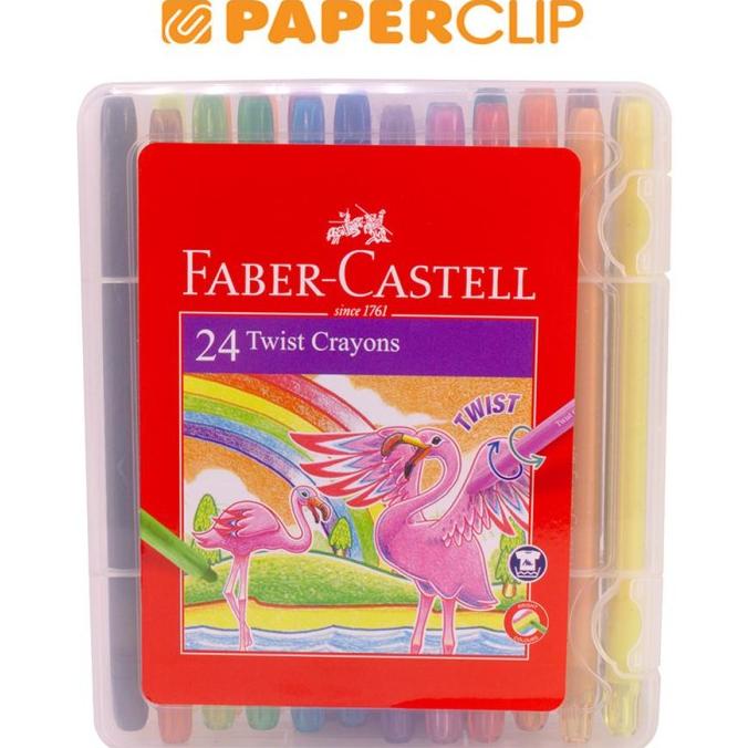 

CRAYON FABER CASTELL 520624 24COLOR TWIST CAS