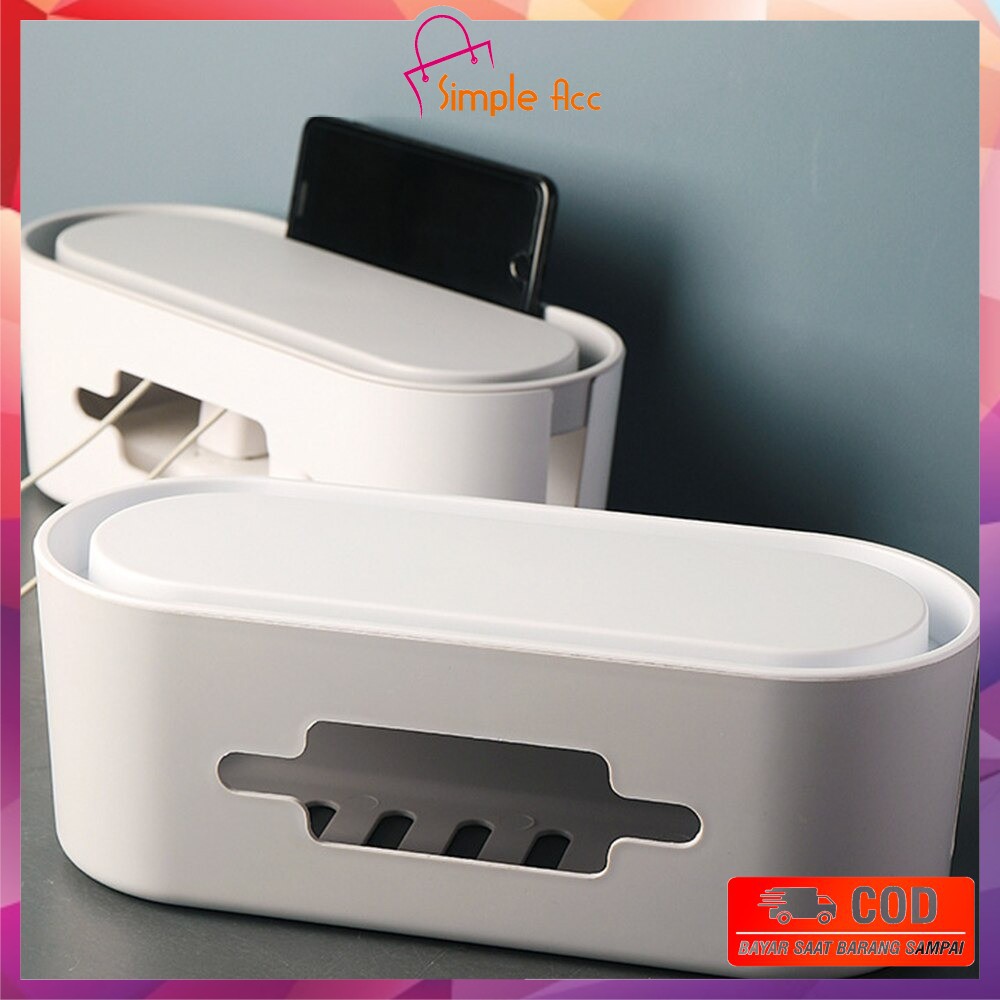 ~COD~DO-C107 Kotak Organizer Kabel Rumah Box Plastik Pengaman Stop Kontak Cable Management Box Murah