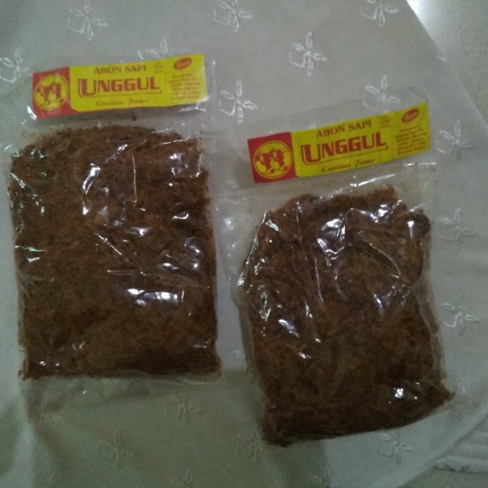 

ABON- ABON SAPI CAP UNGGUL 250 G PENGIRIMAN DEPOK -MAKANAN-KERING.