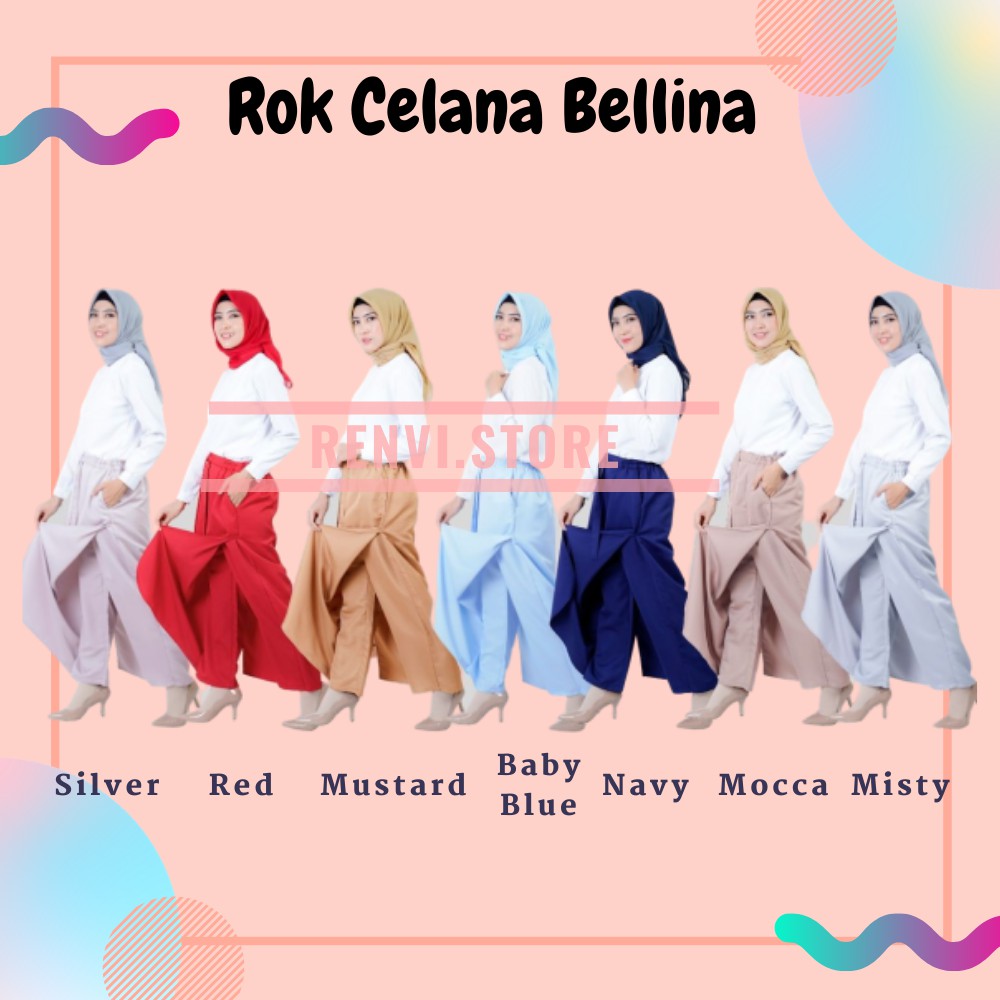 ROCELLA ROK CELANA BELLINA Baju Kuliah Baju Kerja Baju Ospek MPLS Baju Trainee Baju Korea Baju Daily