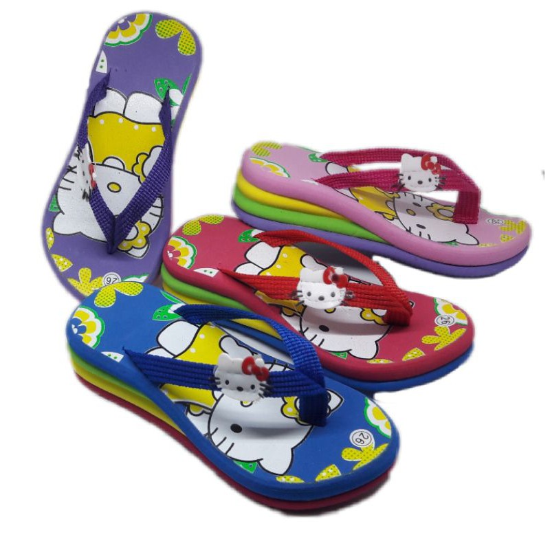 sandal anak hello kitty pelangi